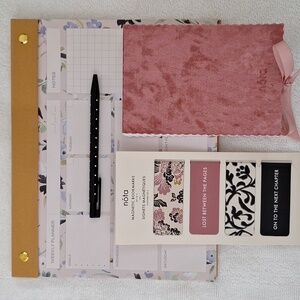 Lot of 4 NEW Indigo Accessories Bookmarks, Notebook, Weekly Planner, Kate Spade
